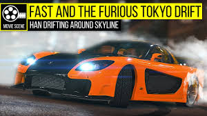Top 8 best cars for drifting. Grand Theft Auto 5 Fast And The Furious Tokyo Drift Han Rx7 Drifting Around Skyline Youtube