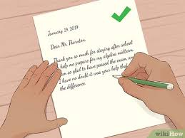 Check spelling or type a new query. Einen Dankesbrief An Den Lehrer Schreiben Wikihow