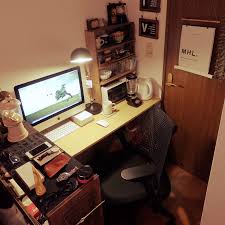 机 mac ハーマンミラー 一人暮らし 手作り などのインテリア実例 2016 04 17 23 33 34 roomclip ルームクリップ インテリア 収納 ホームオフィス インテリア ホームオフィス