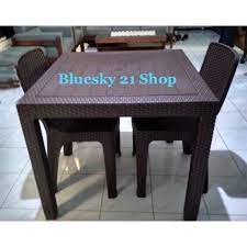 Meja makan minimalis set kayu jati jepara 4 orang murah. Harga Meja Makan Terbaik Furniture Perlengkapan Rumah Juli 2021 Shopee Indonesia