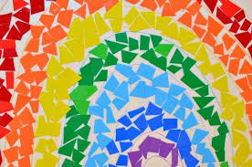 Mosaic Rainbow Art For Kids Parent Teach Play Collaborative Art Projects For Kids Rainbow Art Rainbow Project