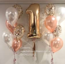 Rose gold happy birthday balloon set. Most Current Snap Shots First Birthday Balloons Ideas 1st Birthdays Usually Are Big Ge In 2021 1st Birthday Balloons First Birthday Balloons First Birthday Decorations