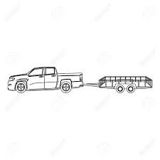 When we ramble out into the world, limits and worries vanish in our rear view mirrors. Pickup Truck And Dump Trailer Work Transport Vector Illustration Royalty Free Cliparts Vectors And Stock Illustration Image 105899886
