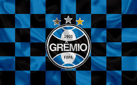 The club plays in the campeonato brasileiro série a, the top tier of the brazilian football league system, and the campeonato. Gremio Fc Logo Creative Art Blue Black Checkered Flag Brazilian Football Club Hd Wallpaper Peakpx