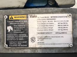 Ces 20829 Yale Mpw050 Galvanized Walkie Pallet Jack Coronado Equipment Sales