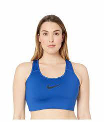 Nike Women S Plus Size Swoosh Sports Bra Indigo Force Blue Black 2xl Bq0973 438 Nike Sports Bra Nike Women Plus Size Sports Bras