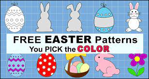 Free printable is a website containing thousands of free pages ready to print and use. Easter Clip Art Patterns Egg And Bunny Stencils Patterns Monograms Stencils Diy Projects