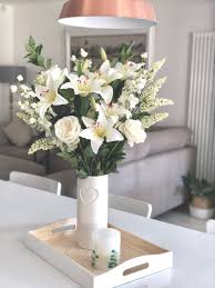 Faux white double stems phalaenopsis orchid arrangement, real touch flower in vase. Are You Ready To Adopt The Faux Flower Trend Woodham Blooms