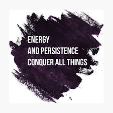 Energy And Persistence Conquer All Things Benjamin Franklin Poster By Crocozen Redbubble