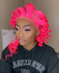 Black And Pink Wig Short Illxlo Sauceeyygold Video Wig Hairstyles Hair Styles Hair Beauty
