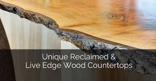Glitzhome rustic steel bar table round wood top dining room pub table furnitur. Unique Reclaimed Live Edge Wood Countertops Home Remodeling Contractors Sebring Design Build