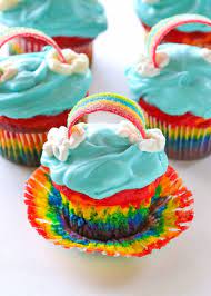 These rainbow cupcakes are so beautiful! Rainbow Cupcakes Recipe The Girl Who Ate Everything