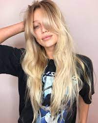 Bleach On Instagram Blended Blonde Bangs By Emmadavisonhair For Cailinrusso Blonde Hair With Bangs Blonde Bangs Bleach Blonde Hair