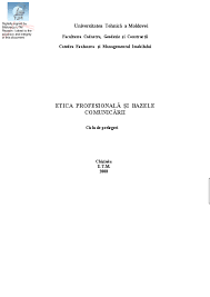 Pdf Etica Profesionala Si Bazele Comunicarii Ds Dima Turcanu Academia Edu