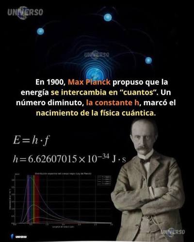 ‍ Es curioso que Max Planck no suela ser llamado el “padre de la mecánica  cuántica”, aunque fue él quien le dio el primer "soplo de vida". En el año  1900, Planck