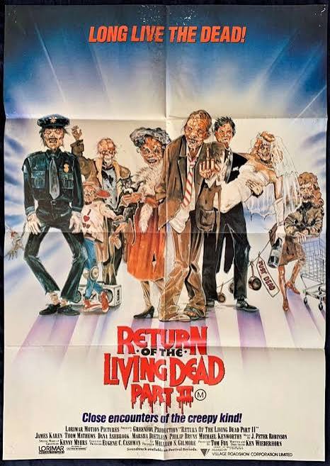 All About Movies - Return Of The Living Dead Part 2 1988 movie poster One  Sheet Zombies