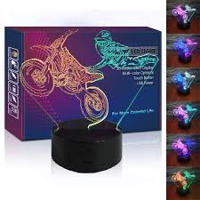 Motocross is derived from the french. Hipiya Motorcycle Led 3d Illusion Usb Motorbike Night Light Motocross Lamp Christmas Present Dirt Bike Birthday Gift For Player Fan Teen Men Boyfriend Boy Kid Bedroom Decoration Room Decor Moto Buy Online