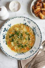 Vegetable Barley Soup With Step By Step Photos Eat Little Bird Recipe Vegetable Barley Soup Healthy Soup Recipes Barley Soup
