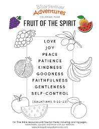 Fruit of the spirit coloring page. Fruit Of The Spirit Coloring Page Crazypurplemama