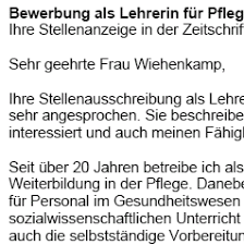 Bewerbung ausbildung sozialassistentin vorlage bewerbung ausbildung vorlage foto im lebenslauf schön form 05 102 15 bewerbung sozialassistent muster 15 bewerbung verkäuferin muster. Bewerbung Lehrer In Pflegewissenschaft Seiteneinsteiger Nur 6 89 Zum Download