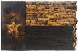 Burnt Wood Texas Flag