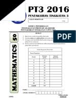 Soalan latihan matematik tahun 1 (bm). 2016 Percubaan Matematik Pt3 Kelantan Dan Skema
