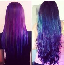 Galaxy Hair Hair Styles Purple Ombre Hair Purple Hair