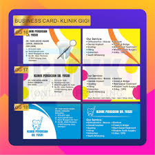 Maybe you would like to learn more about one of these? Template Klinik Gigi Dental Version Business Card Name Card Ready Design Template Shopee Malaysia