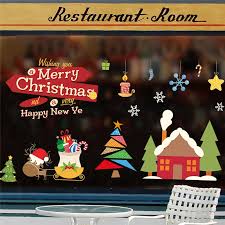 Entdecke rezepte, einrichtungsideen, stilinterpretationen und andere ideen zum ausprobieren. Desa Kartun Rumah Pemandangan Tema Natal Stiker Dinding Untuk Toko Dekorasi Rumah Diy Festival Natal Jendela Decal Pvc Poster Wall Stickers Aliexpress