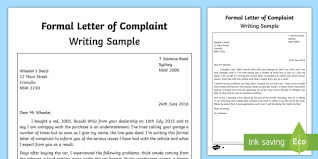 Maybe you would like to learn more about one of these? Complaint Letter Template Writing Sample Primary