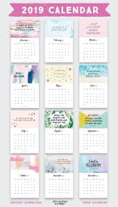 Printable 2020 Inspirational Quotes Calendar Free Bonus Inspirational Quotes Calendar Calendar Printables Free Printable Calendar