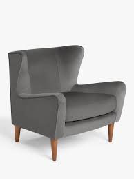 John Lewis Partners Swoon Keats Wingback Armchair Charcoal Cotton At John Lewis Partners Exclusive Furniture Wingback Armchair Armchair