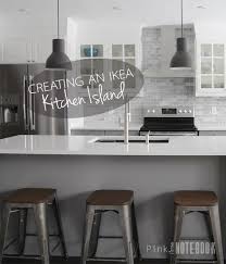 Creating An Ikea Kitchen Island Pink Little Notebook Ikea Kitchen Island Diy Kitchen Island Kitchen Island With Sink