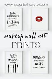 For instance, they can cover one wall in the room or be located in a certain pattern. Free Printable Wall Art Pieces 10 To Choose From Makeup Wall Art Makeup Room Makeup Rooms