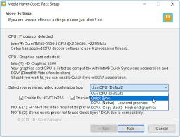 Codecs and directshow filters are needed for encoding and decoding audio and video formats. Media Player Codec Pack For Microsoft Windows