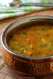 Chettinad Pasi Paruppu Sambar Moong Dal Sambar Saiva Kuzhambu Spiceindiaonline Indian Food Recipes Easy Sambar Recipe Indian Food Recipes Vegetarian