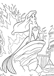 Princesse Ariel In The Sea Coloring Pages For Girls Printable Free Ariel Coloring Pages Disney Princess Coloring Pages Mermaid Coloring Pages