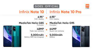 Infinix note 10 comes with a 6.95 full hd display, best processor with game boost technology and more features which note 10. Infinix Note 10 Note 10 Pro Launched In India Price Specifications 91mobiles Com