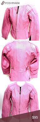 Womens Frank Thomas Pink Leather Lady Rider Jacket Womens Frank Thomas Pink Leather Lady Rider Jacket Removable Therma Clothes Design Fashion Jackets For Women
