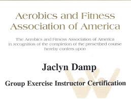 I get excited each day when the class begins to fill and i. Afaa Certification Tips Afaa Fitness Certification Afaa Certification