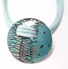 Atelier Raku Fafa Bulles Pendentif En Argile Polymere Bijoux En Pate Polymere Raku