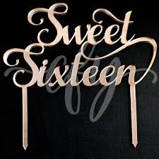 See more ideas about sweet 16 cakes, 16 cake, sweet 16. 16th Birthday Cake Topper Acrylic Script Sweet Sixteen Rose Gold Mirror Creations For You