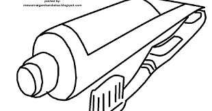 Gambar Sikat Gigi Untuk Mewarnai