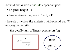 Alpha Linear Thermal Expansion Coefficient Slide 8 Jpg 960 720 Pixels Thermal Expansion The Expanse Thermal