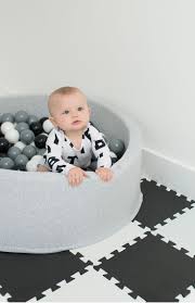 Buy Your Kid An All Grey Ball Pit Because God Forbid There Be Any Stimulating Bright Colours Baby Playroom Ball Pit Baby Nursery
