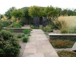 Cleve West Landscape Design Garden Designer Award Winning Saga Lesbotta Concrete Sculpture Gravel Herbs Outdoor Landscaping Modern Garden Garden Floor