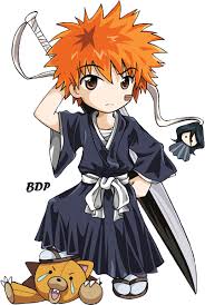 This wallpaper is what gave birth to idea of the epic bleach wallpaper. Ichigo Chibi Photo By Anbu Shikamaru Photobucket Bleach Anime Bleach Fanart Ichigo And Rukia