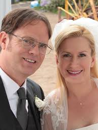 Angela Kinsey Of The Office Is Married See Her Super Sweet Wedding Photos In 2020 Dwight And Angela Angela The Office The Office Finale