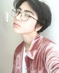 Just Woke Up So Have A Bad Quality Photo Velvet Jacke Korean Boy Hairstyle Short Hair For Boys Ulzzang Hair