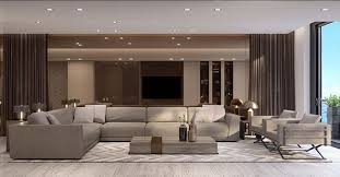 A Spacious Living Room With A Sophisticated Aesthetic Minimalism At Its Best House Luxury Living Room Spacious Living Room Living Room Design Modern